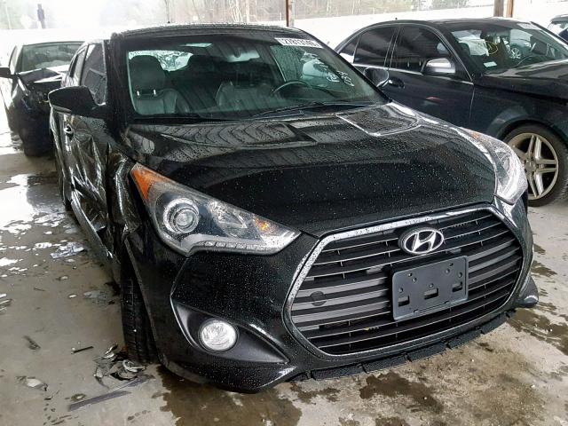 KMHTC6AE5FU216134 - 2015 HYUNDAI VELOSTER T BLACK photo 1