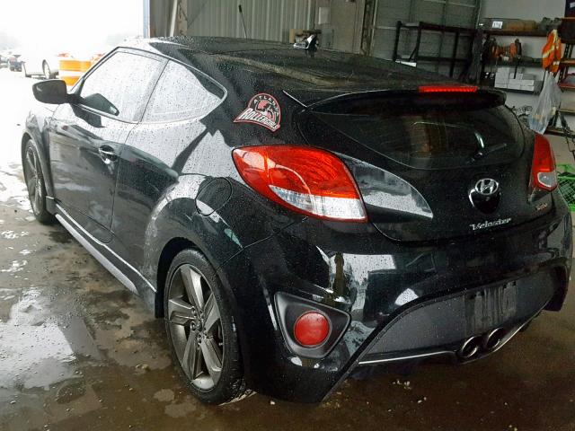 KMHTC6AE5FU216134 - 2015 HYUNDAI VELOSTER T BLACK photo 3