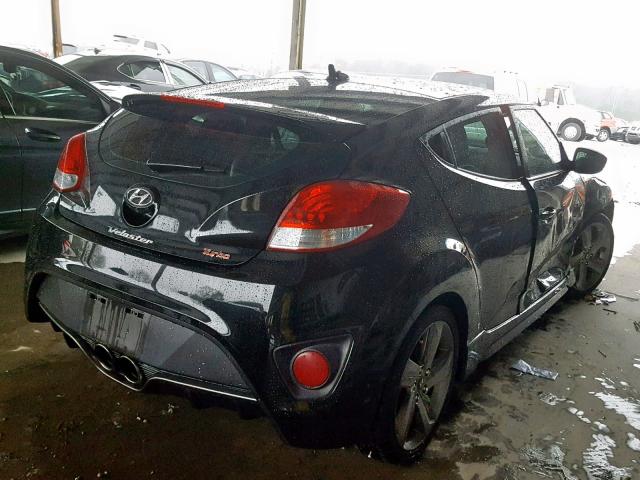 KMHTC6AE5FU216134 - 2015 HYUNDAI VELOSTER T BLACK photo 4