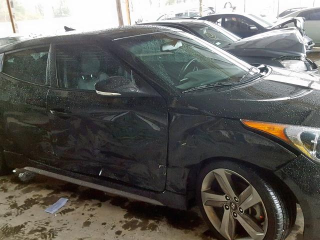 KMHTC6AE5FU216134 - 2015 HYUNDAI VELOSTER T BLACK photo 9