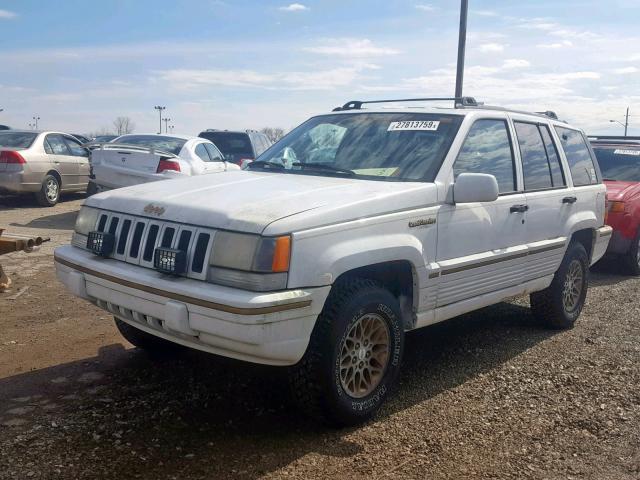 1J4GZ78Y3SC642120 - 1995 JEEP GRAND CHER WHITE photo 2