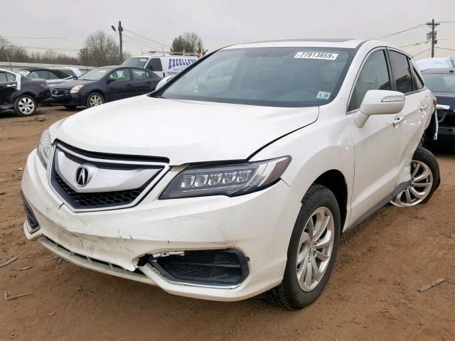 5J8TB4H50JL009720 - 2018 ACURA RDX TECHNO WHITE photo 2