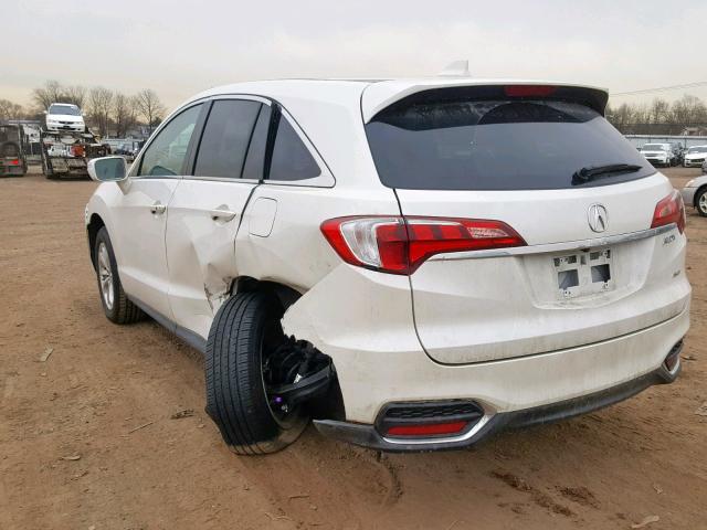 5J8TB4H50JL009720 - 2018 ACURA RDX TECHNO WHITE photo 3