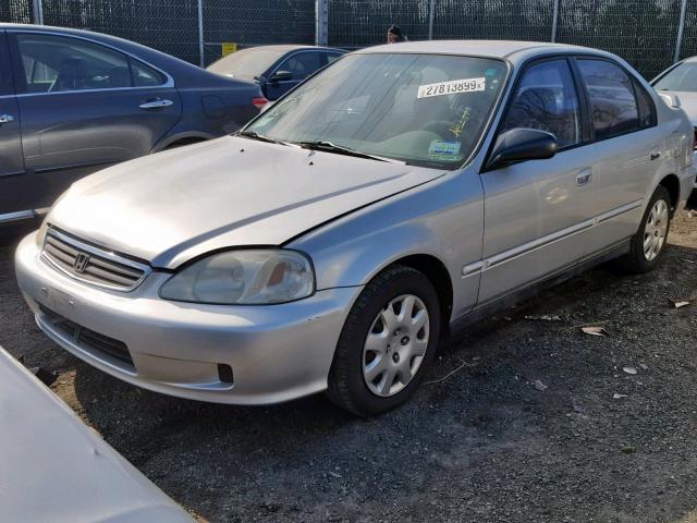 2HGEJ6614XH533868 - 1999 HONDA CIVIC BASE Gümüş foto 2