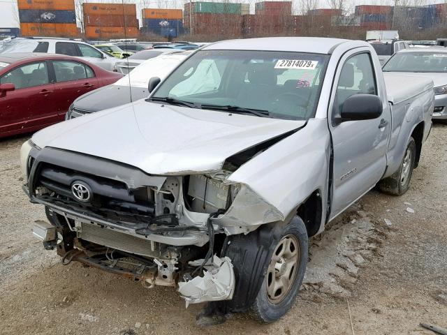 5TENX22N98Z513782 - 2008 TOYOTA TACOMA SILVER photo 2