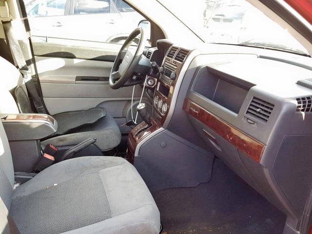 1J8FF47W77D131710 - 2007 JEEP COMPASS RED photo 5