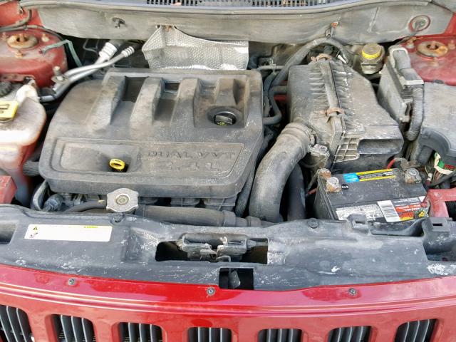 1J8FF47W77D131710 - 2007 JEEP COMPASS RED photo 7