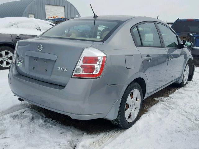 3N1AB61E47L632723 - 2007 NISSAN SENTRA 2.0 GRAY photo 4