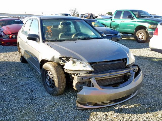 1HGES16395L017488 - 2005 HONDA CIVIC DX V GRAY photo 1