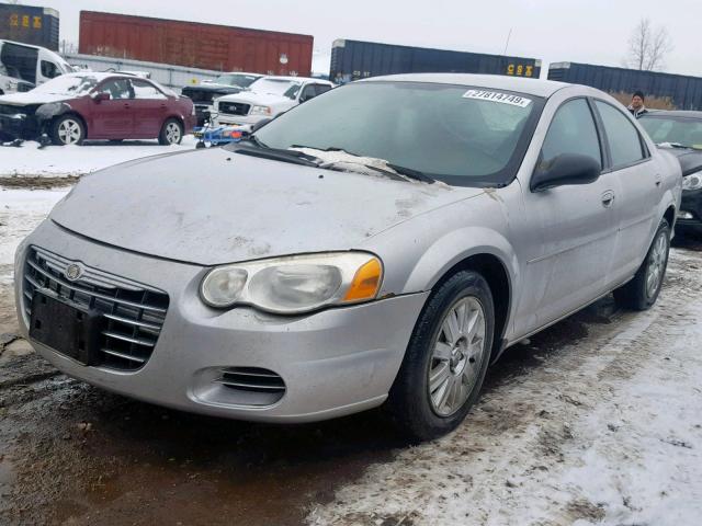 1C3EL46X54N201432 - 2004 CHRYSLER SEBRING LX SILVER photo 2