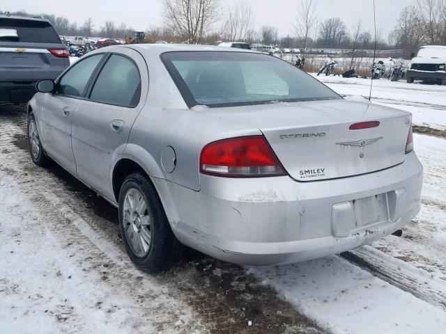 1C3EL46X54N201432 - 2004 CHRYSLER SEBRING LX SILVER photo 3