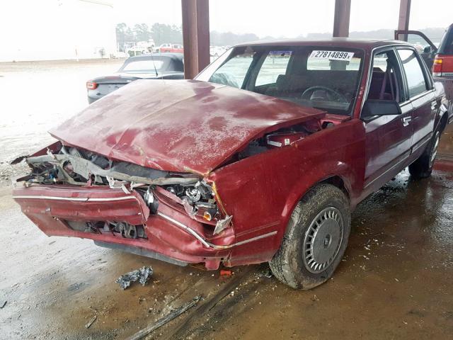 1G4AG55M0S6511406 - 1995 BUICK CENTURY SP MAROON photo 2