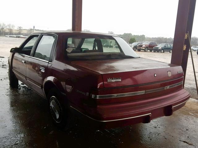 1G4AG55M0S6511406 - 1995 BUICK CENTURY SP MAROON photo 3