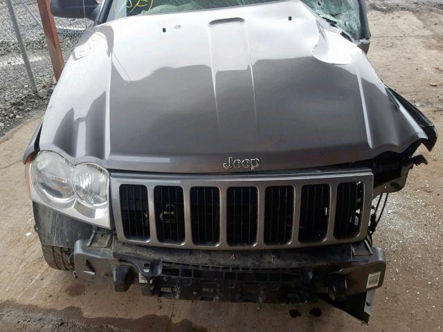 1J8GR48K77C618354 - 2007 JEEP GRAND CHER GRAY photo 7