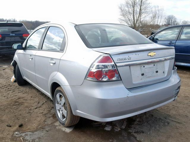 KL1TD5DE2BB217214 - 2011 CHEVROLET AVEO LS SILVER photo 3