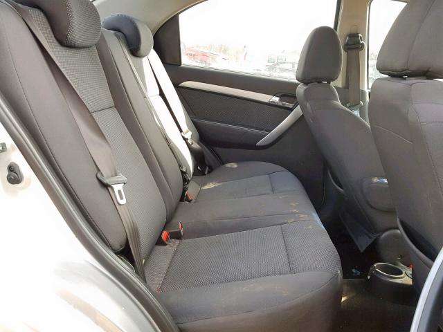 KL1TD5DE2BB217214 - 2011 CHEVROLET AVEO LS SILVER photo 6