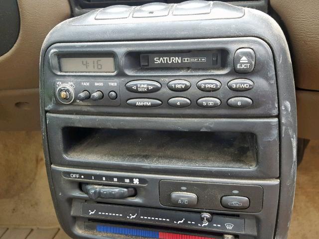 1G8ZP1287XZ361401 - 1999 SATURN SC1 TAN photo 9