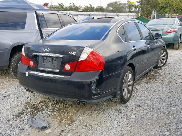 JNKBY01E67M400108 - 2007 INFINITI M45 BASE BLACK photo 4