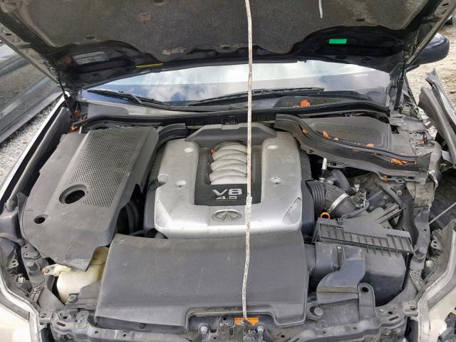 JNKBY01E67M400108 - 2007 INFINITI M45 BASE BLACK photo 7