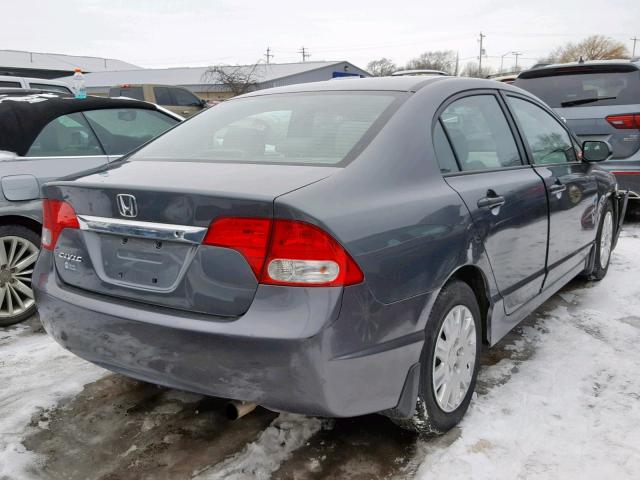 19XFA1F34AE082628 - 2010 HONDA CIVIC VP GRAY photo 4