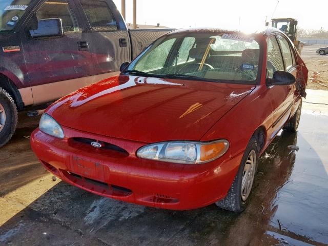 3FAFP13P01R221691 - 2001 FORD ESCORT RED photo 2