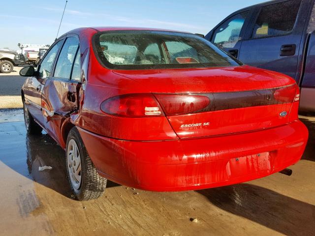 3FAFP13P01R221691 - 2001 FORD ESCORT RED photo 3