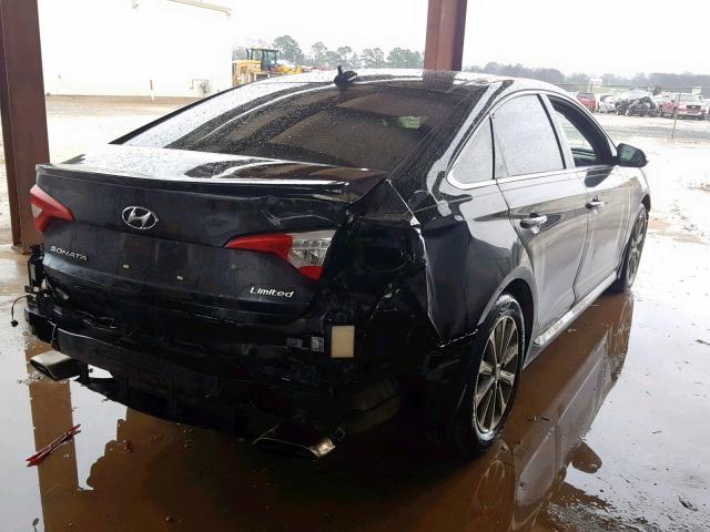 5NPE34AFXGH342396 - 2016 HYUNDAI SONATA SPO BLACK photo 4