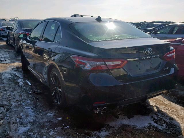 4T1B61HK3JU090527 - 2018 TOYOTA CAMRY XSE BLACK photo 3