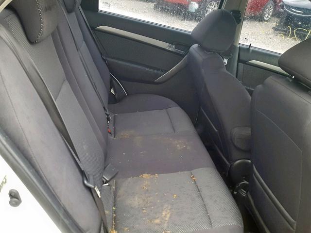 KL1TD56648B115671 - 2008 CHEVROLET AVEO BASE Ақ фото 6