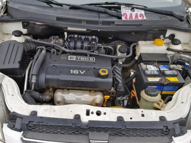 KL1TD56648B115671 - 2008 CHEVROLET AVEO BASE Ақ фото 7