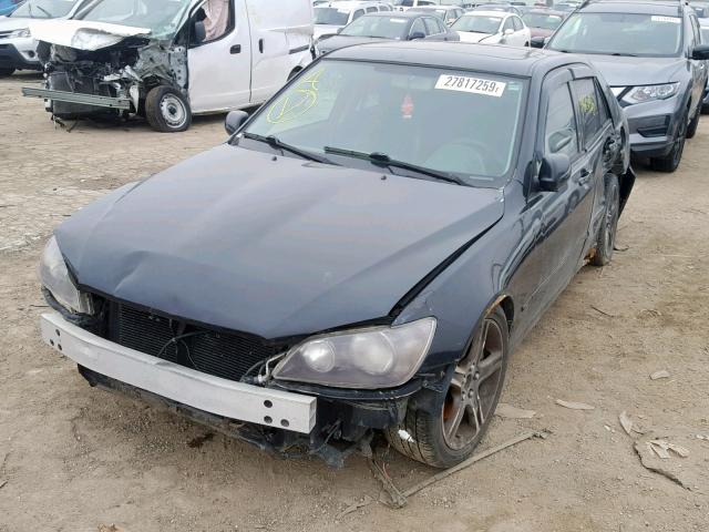 JTHBD182210016435 - 2001 LEXUS IS 300 BLACK photo 2