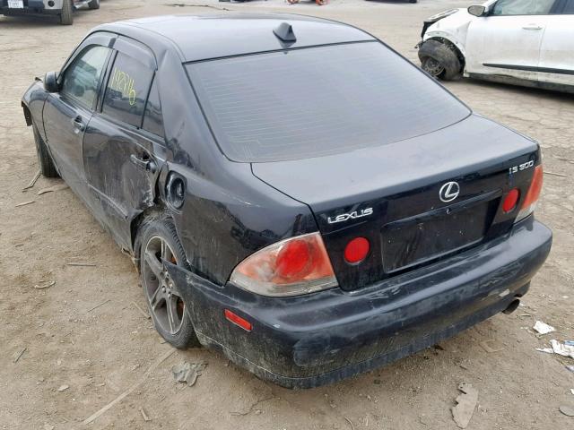 JTHBD182210016435 - 2001 LEXUS IS 300 BLACK photo 3