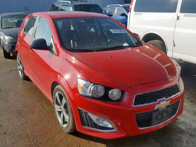 1G1JG6SB1D4183952 - 2013 CHEVROLET SONIC RS RED photo 1