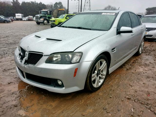 6G2ER57799L235821 - 2009 PONTIAC G8 SILVER photo 2