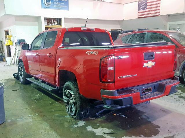 1GCGTBEN4H1249025 - 2017 CHEVROLET COLORADO RED photo 3