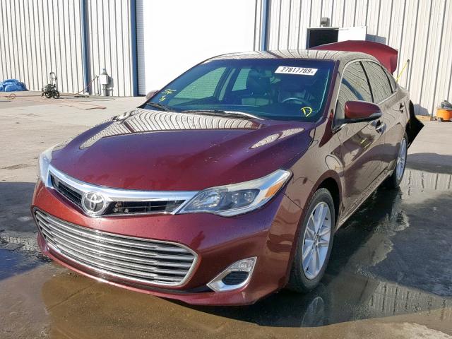 4T1BK1EB4EU084841 - 2014 TOYOTA AVALON BAS MAROON photo 2