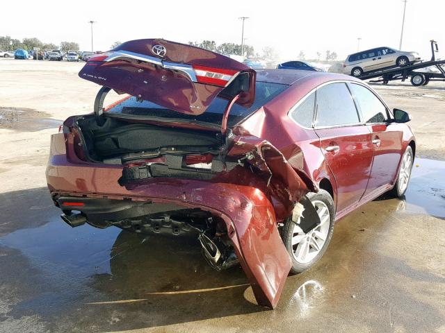 4T1BK1EB4EU084841 - 2014 TOYOTA AVALON BAS MAROON photo 4