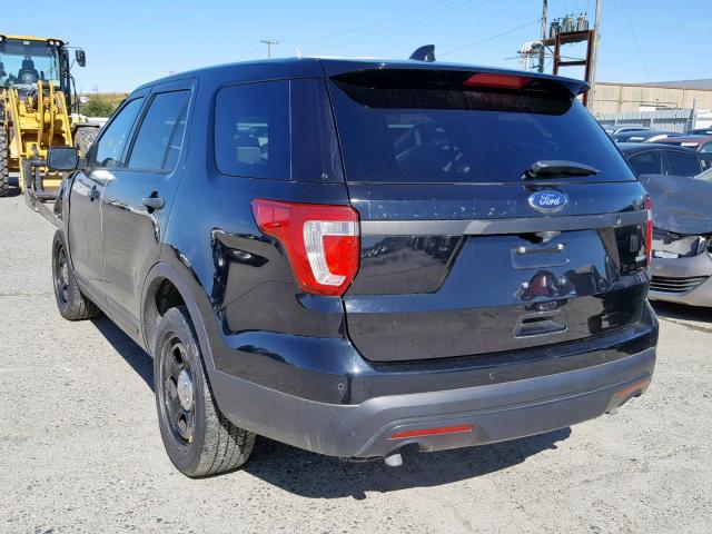 1FM5K8AR1GGA97024 - 2016 FORD EXPLORER P BLACK photo 3