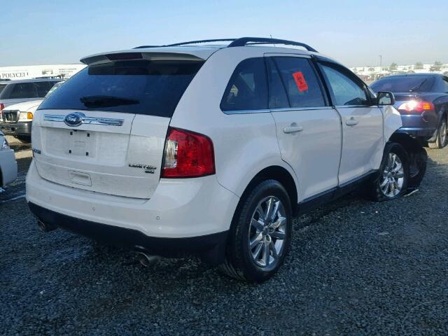 2FMDK4KC5BBB41671 - 2011 FORD EDGE LIMIT WHITE photo 4