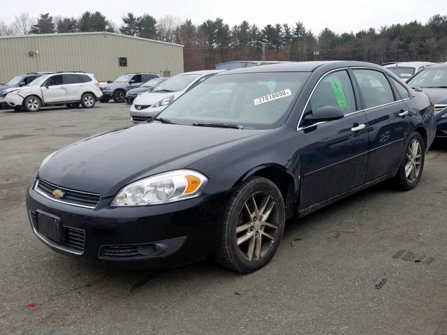 2G1WU583989240376 - 2008 CHEVROLET IMPALA LTZ BLACK photo 2