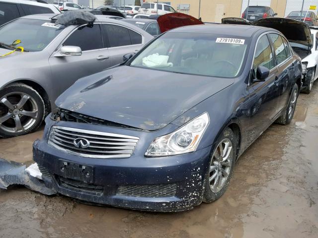 JNKCV61FX9M356884 - 2009 INFINITI G37 GRAY photo 2