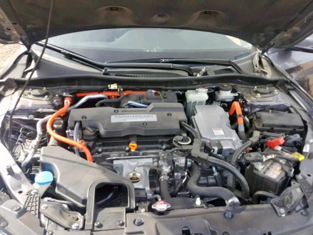 JHMCR6F70HC023409 - 2017 HONDA ACCORD HYB GRAY photo 7