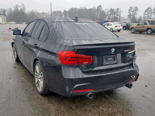 WBA8B3G37HNA92897 - 2017 BMW 340 I BLACK photo 3