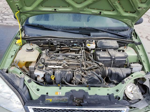 1FAFP34N57W190212 - 2007 FORD FOCUS ZX4 GREEN photo 7