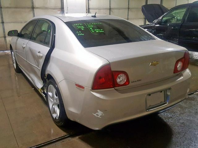 1G1ZB5EBXAF318546 - 2010 CHEVROLET MALIBU LS TAN photo 3