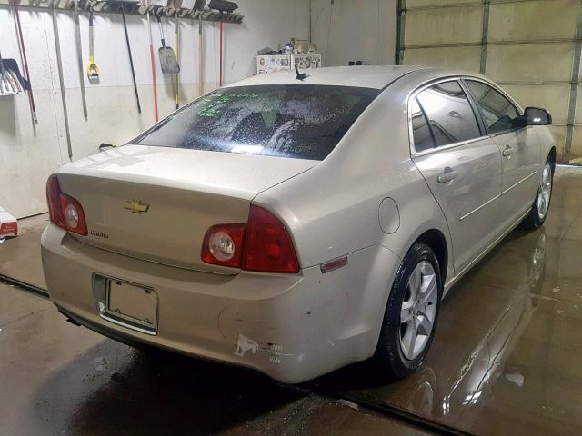 1G1ZB5EBXAF318546 - 2010 CHEVROLET MALIBU LS TAN photo 4