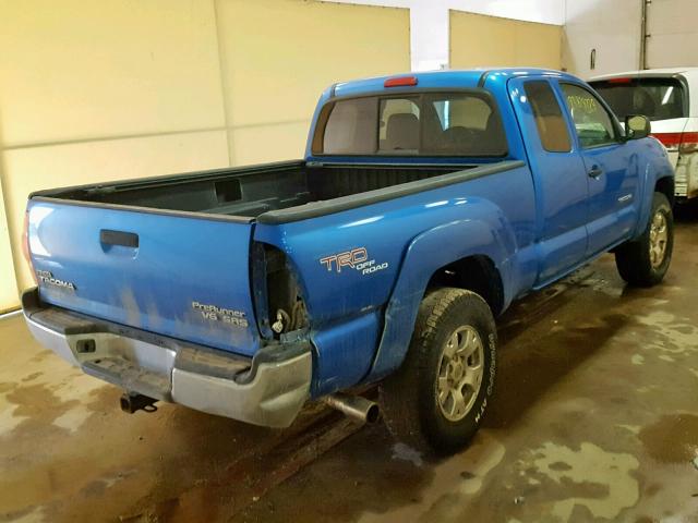 5TETU62NX5Z140982 - 2005 TOYOTA TACOMA PRE BLUE photo 4