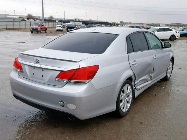 4T1BK3DB7BU440076 - 2011 TOYOTA AVALON BAS SILVER photo 4