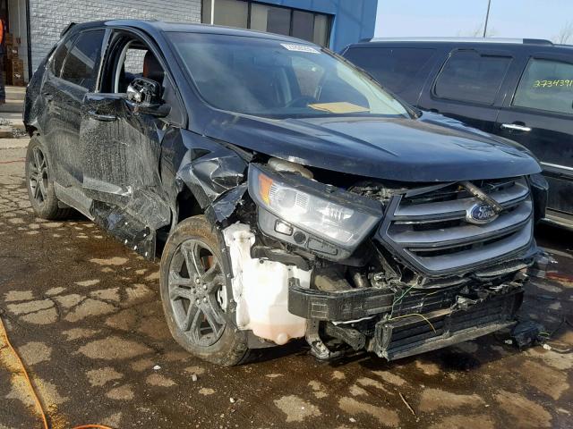 2FMPK4J91JBC31482 - 2018 FORD EDGE SEL BLACK photo 1