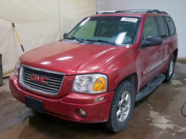 1GKDT13S832349304 - 2003 GMC ENVOY BURGUNDY photo 2